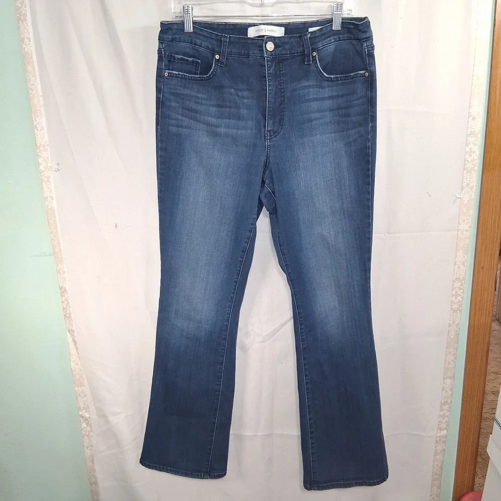 Vintage America Vintage Boot-Y Boot Cut Womens Jeans Size‎ 14/32 Med Wash